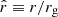$ \hat{r} \equiv r/r_{\mathrm{g}} $