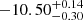 $ -10.50^{+0.14}_{-0.30} $