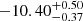 $ -10.40^{+0.50}_{-0.37} $