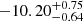 $ -10.20^{+0.75}_{-0.64} $