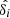 $ {\hat {\delta _i}} $