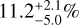 $\[11.2_{-5.0}^{+2.1}\]$