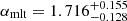 $ \alpha_{\mathrm{mlt}} = 1.716^{+0.155}_{-0.128} $
