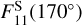 $\[F_{11}^{\mathrm{S}}\left(170^{\circ}\right)\]$