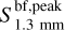 $S_{1.3\ \mathrm{mm}}^{\text{bf,peak}}$