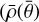 \[\bar \rho (\bar \theta )\]