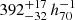 $ 392^{+17}_{-32}\,h_{70}^{-1}\, $