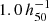 $ 1.0\,h_{50}^{-1}\, $