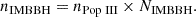 $$ \begin{aligned} n_{\text{IMBBH}} = n_{\text{Pop} \text{ III}} \times N_{\text{IMBBH}}. \end{aligned} $$