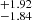 $ ^{+1.92}_{-1.84} $