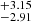 $ ^{+3.15}_{-2.91} $