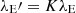 $ \lambda_{\mathrm{E}}\prime = K \lambda_{\mathrm{E}} $