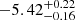$ -5.42^{+0.22}_{-0.16} $