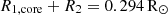 $ R_{\mathrm{1,core}} + R_{2} = 0.294 \, \rm R_{{\odot}} $