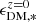 $ \epsilon _{\mathrm {DM,*}}^{z = 0} $