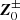 $ \boldsymbol {Z}^{\pm }_{0} $
