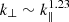 $ k_\perp \sim k_{\parallel }^{1.23} $