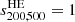 $ s^{\mathrm{HE}}_{200,500}=1 $
