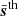 $ \bar{\boldsymbol{s}}^{\mathrm{th}} $