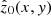 $ \hat{z}_0(x, y) $