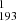 $ _{193}^{1} $