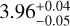 \[3.96_{+0.04}^{-0.05}\]