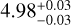 \[4.98_{+0.03}^{-0.03}\]