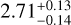 \[2.71_{+0.13}^{-0.14}\]