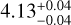 \[4.13_{+0.04}^{-0.04}\]