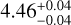 \[4.46_{+0.04}^{-0.04}\]
