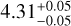 \[4.31_{+0.05}^{-0.05}\]