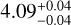 \[4.09_{+0.04}^{-0.04}\]