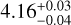 \[4.16_{+0.03}^{-0.04}\]