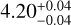 \[4.20_{+0.04}^{-0.04}\]