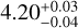 \[4.20_{+0.03}^{-0.04}\]