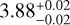 \[3.88_{+0.02}^{-0.02}\]