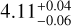 \[4.11_{+0.04}^{-0.06}\]