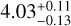 \[4.03_{+0.11}^{-0.13}\]
