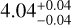 \[4.04_{+0.04}^{-0.04}\]