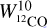 $W_{^{12}{\rm{CO}}}^{10}\$