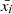 $ \bar{x_i} $