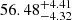 $ 56.48^{+4.41}_{-4.32} $