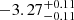 $ -3.27^{+0.11}_{-0.11} $