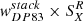 $ \mathit{w}^{stack}_{DP83}\times S^R_X $