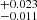 $ _{-0.011}^{+0.023} $