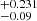 $ _{-0.09}^{+0.231} $