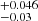 $ _{-0.03}^{+0.046} $