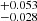 $ _{-0.028}^{+0.053} $