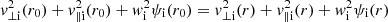 $$ \begin{aligned} v_{\perp \mathrm i}^2(r_0) + v_{\parallel \mathrm i}^2(r_0) + w_{\rm i}^2 \psi _{\rm i}(r_0) = v_{\perp \mathrm i}^2(r) + v_{\parallel \mathrm i}^2(r) + w_{\rm i}^2 \psi _{\rm i}(r) \end{aligned} $$
