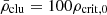 $ \bar{\rho}_{\mathrm{clu}} = 100 \rho_{\mathrm{crit,0}} $